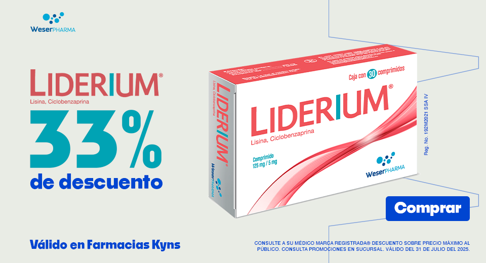 LIDERIUM 33% al comprar el linea la segunda caja.